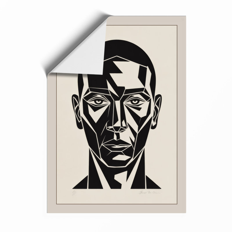Fractured Portrait Geometric - Print, Unframed, A2 - 59.4 x 42.0 cm
