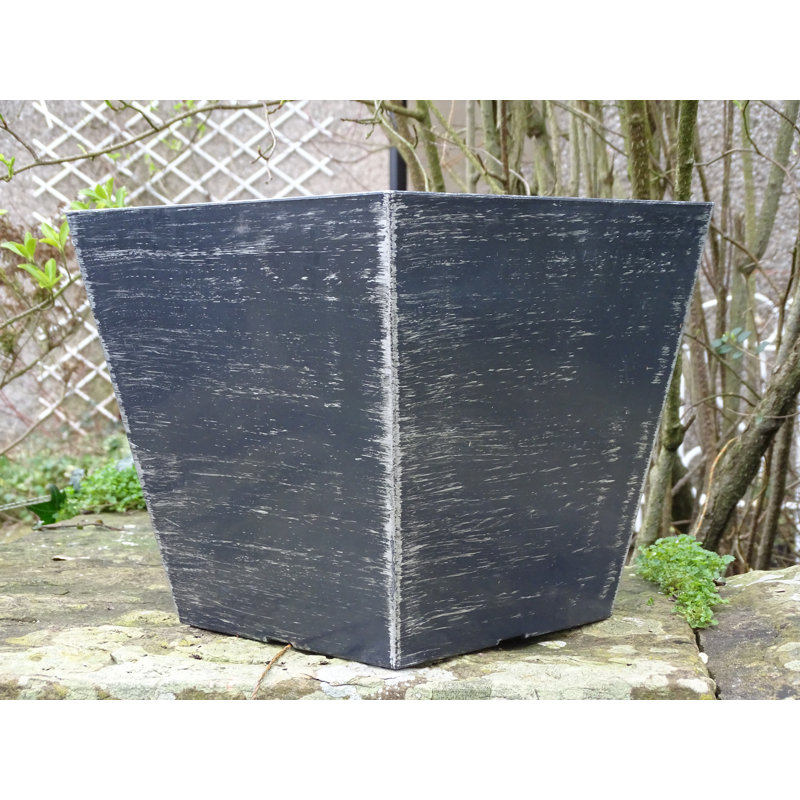 Silerton Planter Box, Black/Silver
