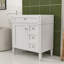 Meuble-lavabo élégant avec tablettes et tiroirs réglables-1579370698