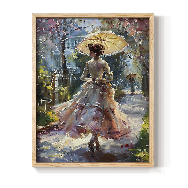 Série encadrée WOMEN DCxxxvii - bois massif, Naturel, H 11 po x l 9 po