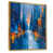 Toile avec cadre flottant or