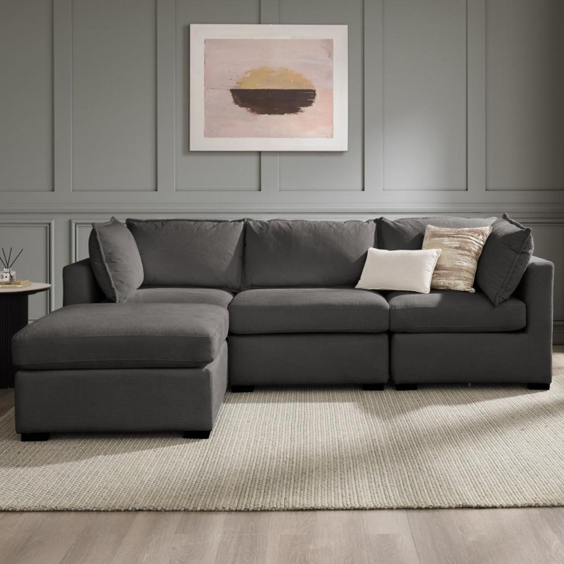 Iris 3 Seater Corner Sofa , Grey