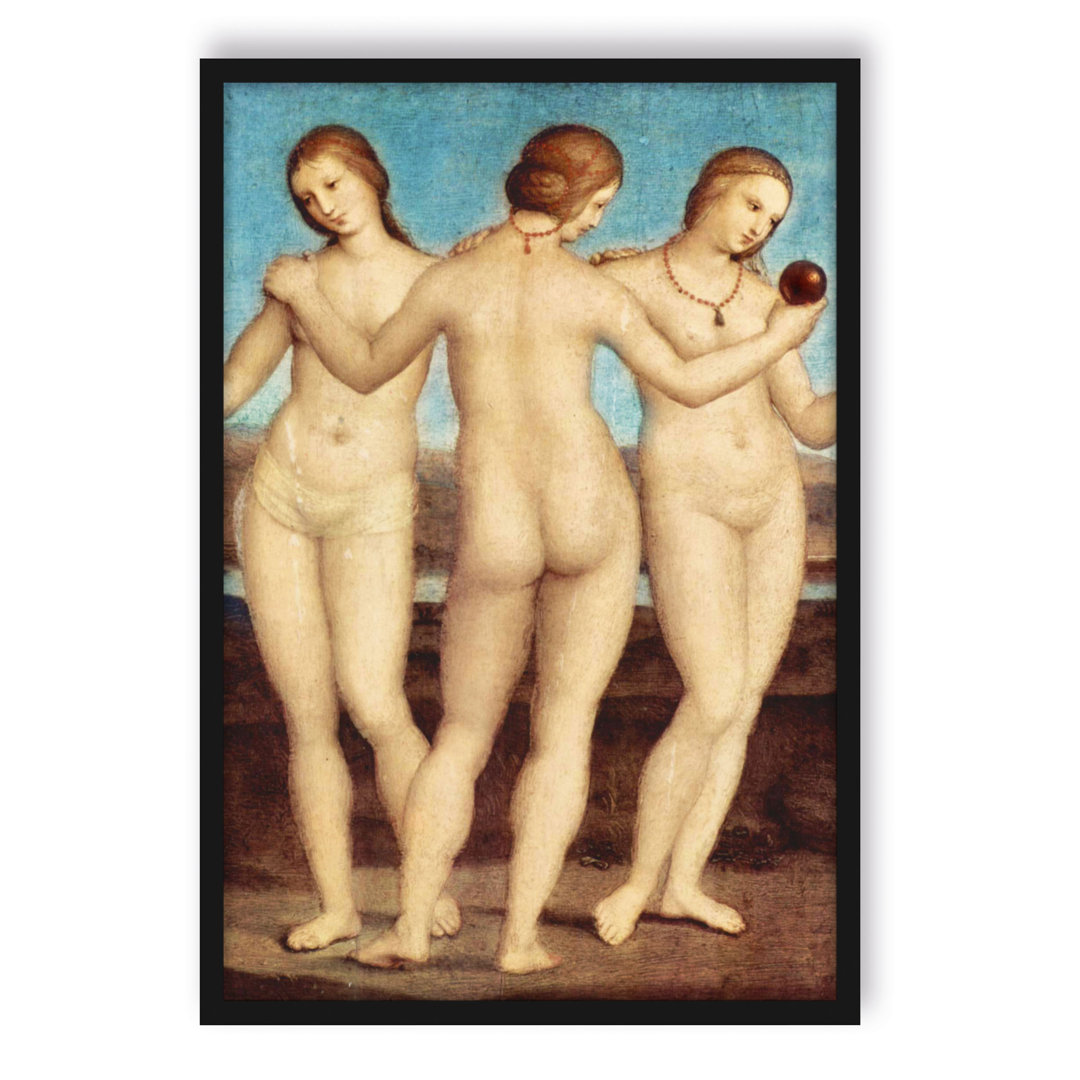 Gerahmter Kunstdruck The Three Graces von Raffael