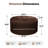 27.5'' Upholstered Round Tufted Ottoman With Storage-333473693