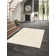 Tiffany Smooth Low Pile Semi-Plain Cream Rug