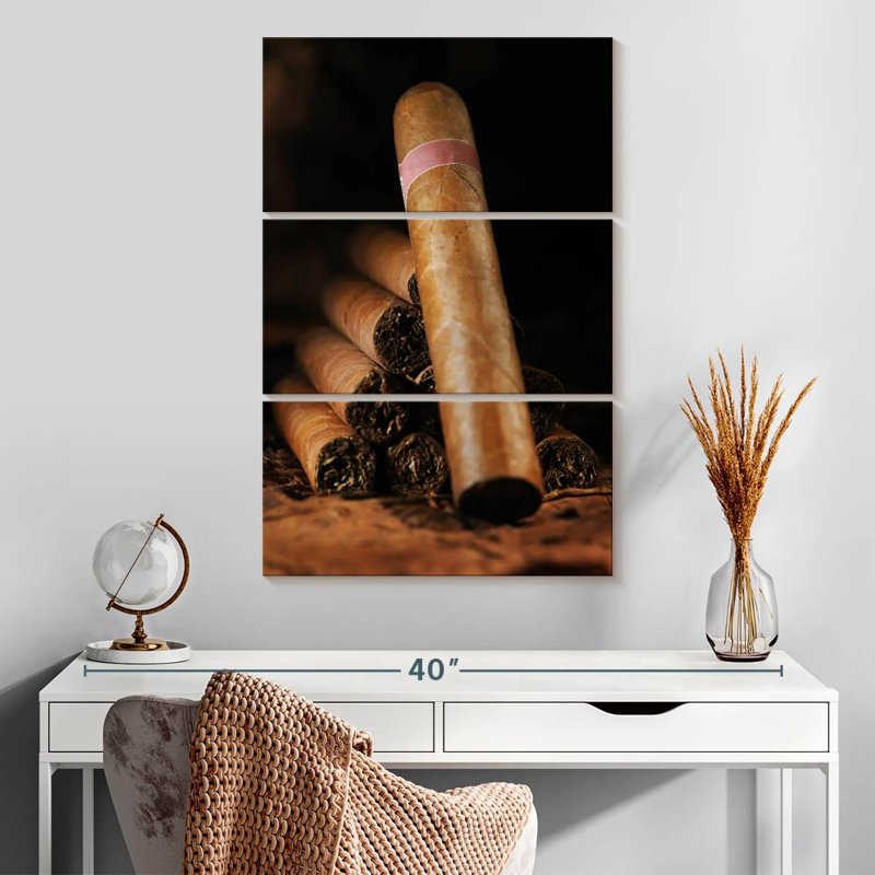 Senne Stacked Cuban Cigars, 32" H x 20" W