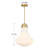 Bartlet 1-Light Pendant in Warm Brass-384995461