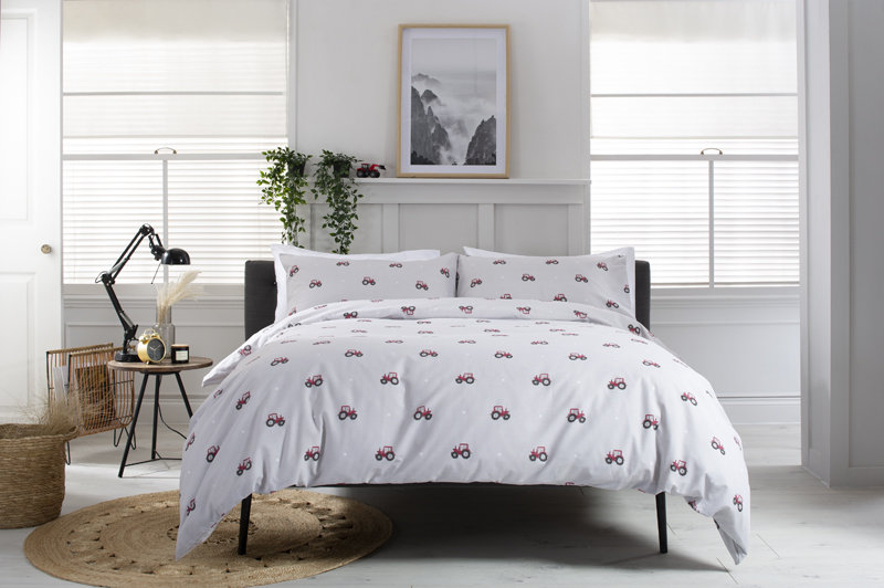 Cotton Duvet Cover Set with Pillow Shams, Double Duvet + 2 Standard Shams