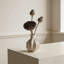 Vase décoratif en céramique blanche, joli petit vase à fleurs blanches pour la décoration intérieure, vases décoratifs en céramique de style bohème d'inspiration nordique moderne