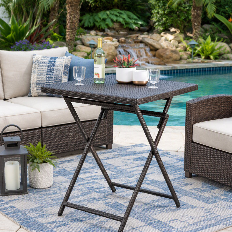 Table de bar en rotin