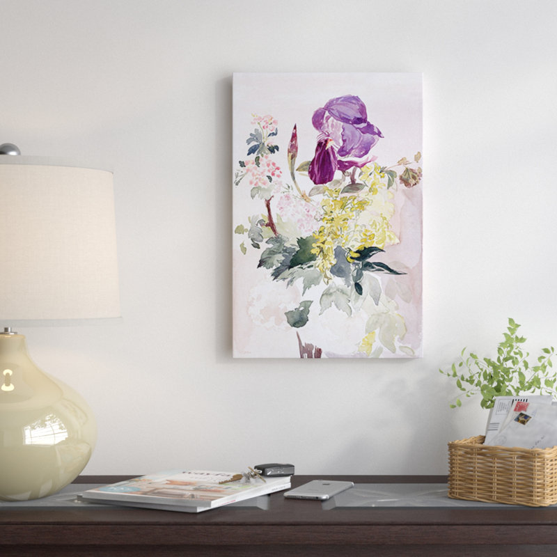 «Flower Room with Iris, Laburnum, and Geranium» par Edward Manet, impression, H 26 po x l 18 po x P 1,5 po, Toile