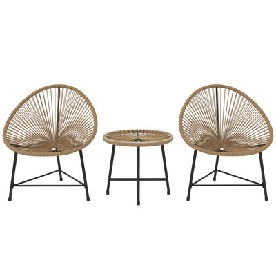 Round 3 - Piece 2 - Person 45Cm L Outdoor Bistro Set