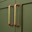 Brass U-Pull Handle With Copper Detail
