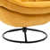 Anouk Tufted Back Type Swivel Base Accent Chair with Ottoman