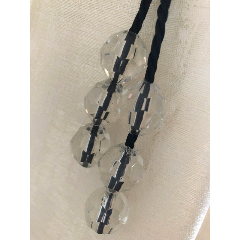 Laszlo 2cm Curtain Holdback/Tieback, Black