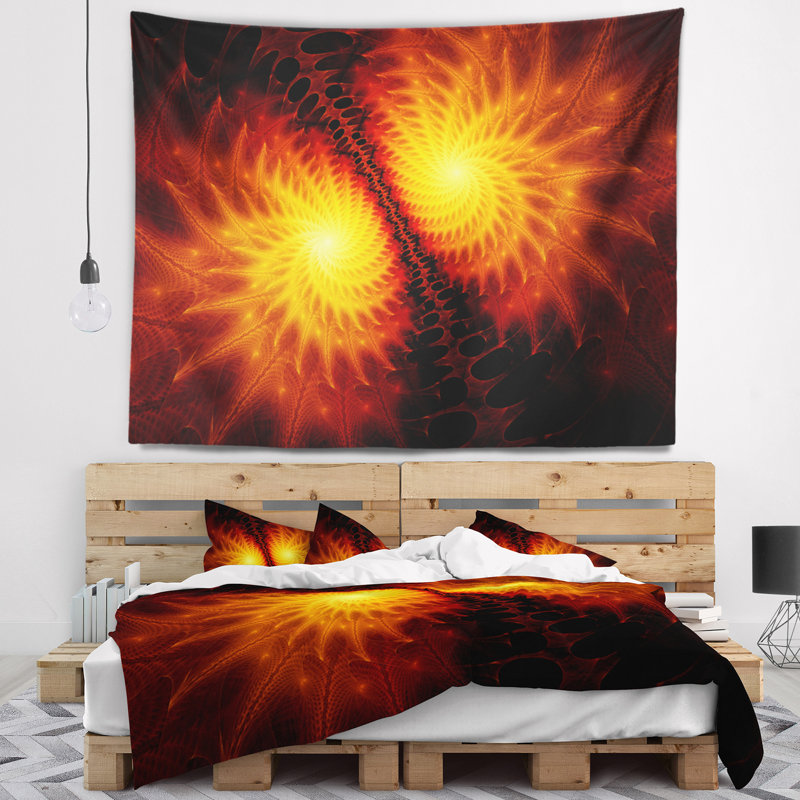 Tapisserie Corwin Fiery Wings of Dragon, H 50 po x l 60 po