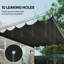 Brinli Dakota Fields Dark Grey Polyester Replacement Canopy for Pergola