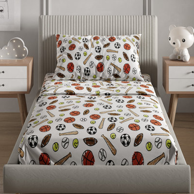 Kids Sheet Set, Soft Microfiber Bedding, Cozy & Breathable, Wrinkle Free Easy Care Bed Sheets