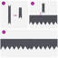 15 cm H x 100 cm W Steel Lawn Edging Fencing