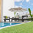 Assembly Free Sofa, Quick Assembly Coffee Table,Outdoor Aluminum Sofa Set,  5 Person Outdoor Seating Sofa, Wood Grain Veneer Sofa Set for Patio-775662162