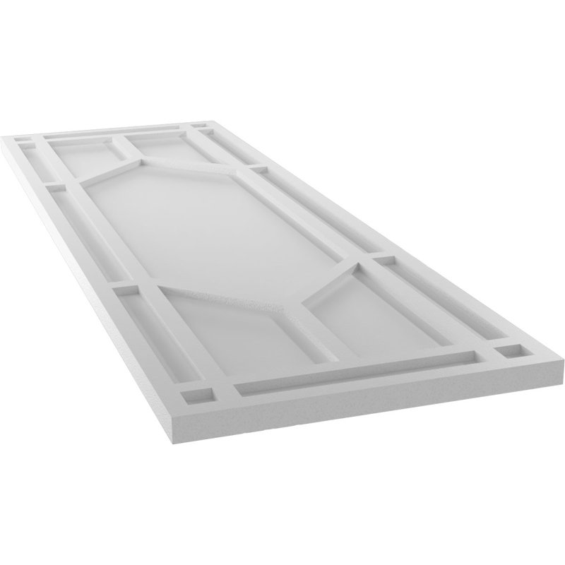 Volets à fixation fixe en PVC True Fit, Bleu paisible, 15", 47"