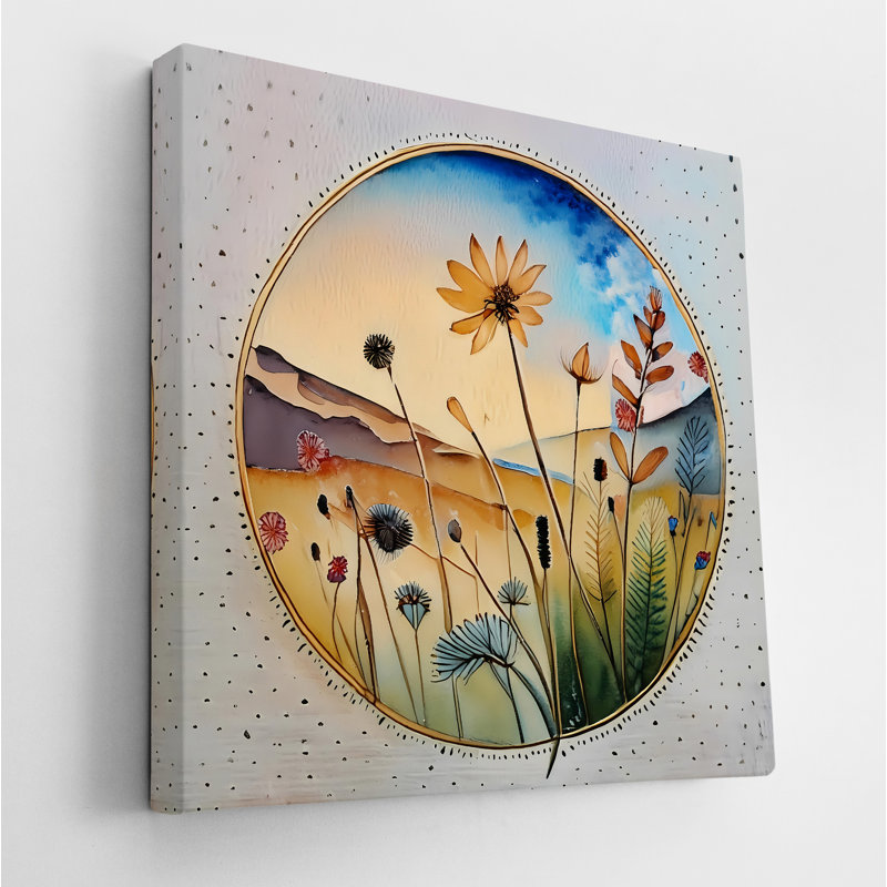 Mountain Blooms, 30" H x 30" W