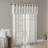 Fretwork Print Grommet Top Window Valance Ivory/Grey 50X18"-112791727