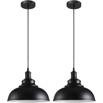 1 - Light Inner White Dome Pendant
