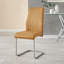 Loren Faux Leather Dining Chairs with Chrome Legs Upholstered Modern Design-1861262204