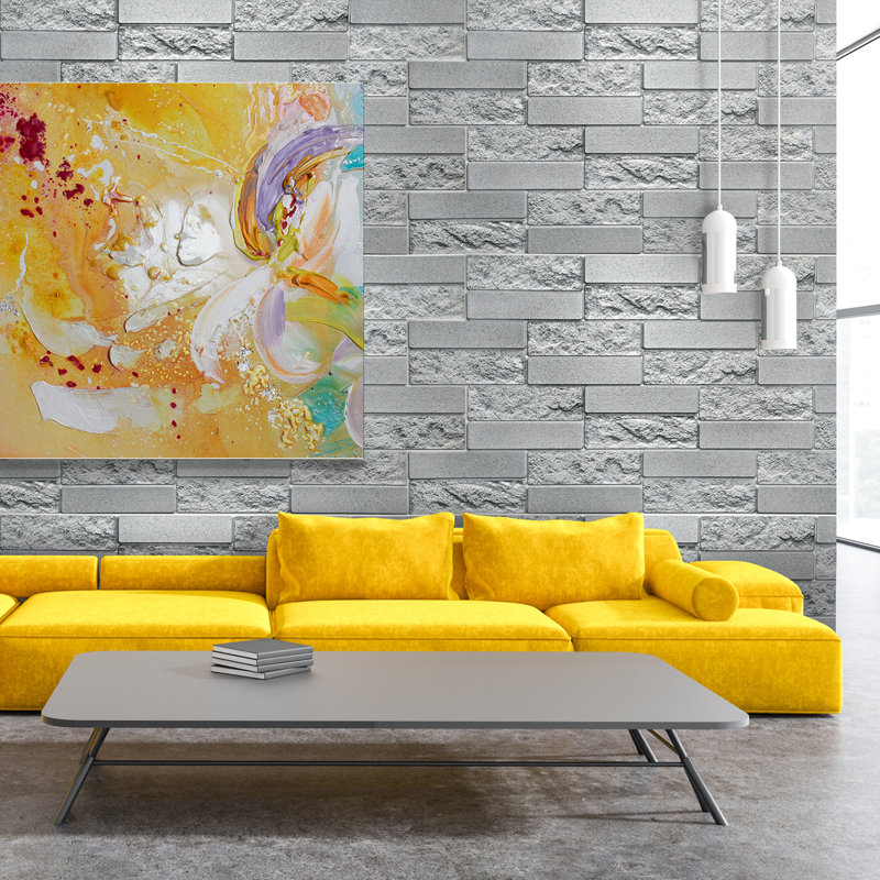Panneau mural 38 po x 19 po Falkirk, Gris