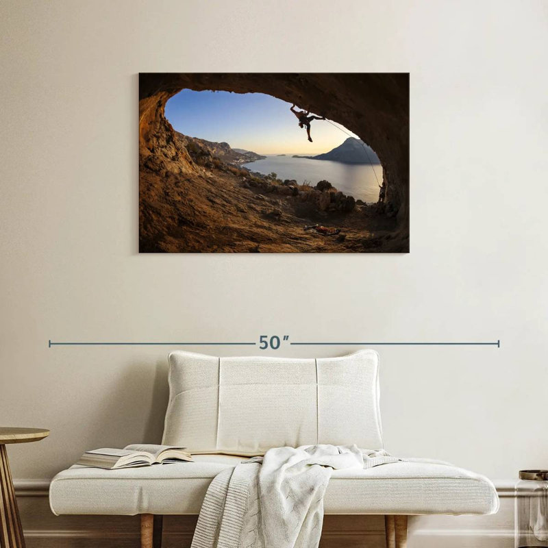 Senne Cave Climbing, 24" H x 36" W