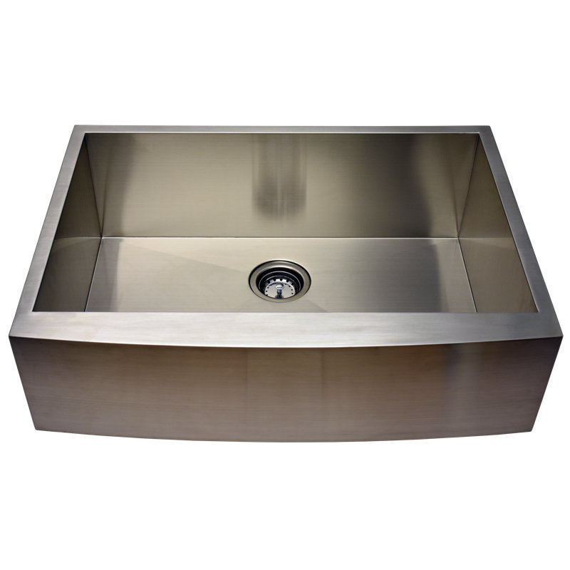 27'' L Farmhouse / Apron Single Bowl Stainless Steel Kitchen Sink
