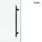 56-61" W x 72" H Frameless Single Sliding Shower Door with 3/8" (10mm) Clear Tempered Glass, Shatter-Resistant Film & Installation Hole Locator - Round Top Rail-123212957