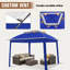 11 Ft. W x 11 Ft. D Pop Up Canopy Patio Gazebo with Mesh Wall-129505186