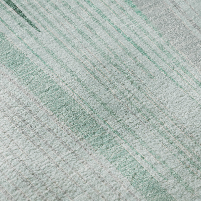 Premium Machine Washable Harjo AMF1588 Geometric Rug, Round 8'