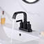 Robinet de salle de bain central à 4 poignées 4 po avec bonde escamotable 4 po-63963041