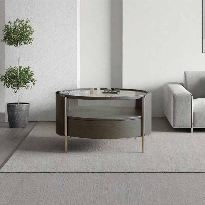 Modern simple round coffee table