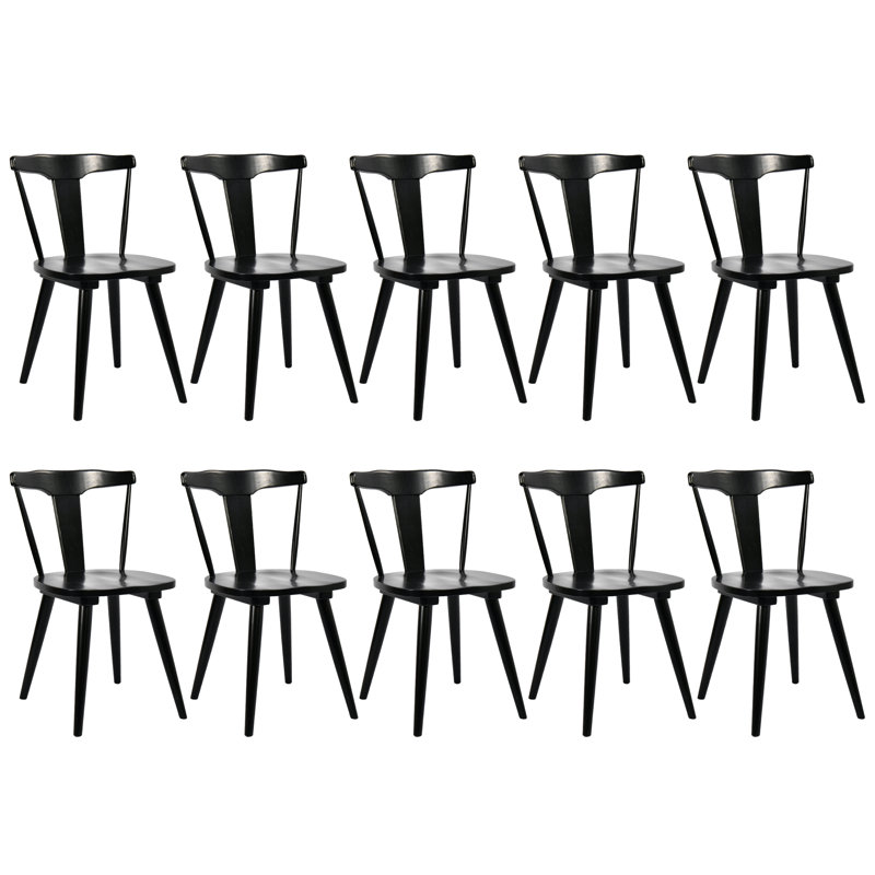 Maybelin Modern Solid Wood Dining Chair, 10