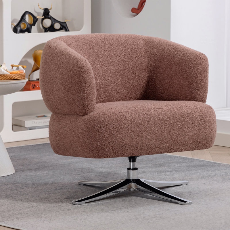 Fauteuil pivotant Cuddle, Rouge