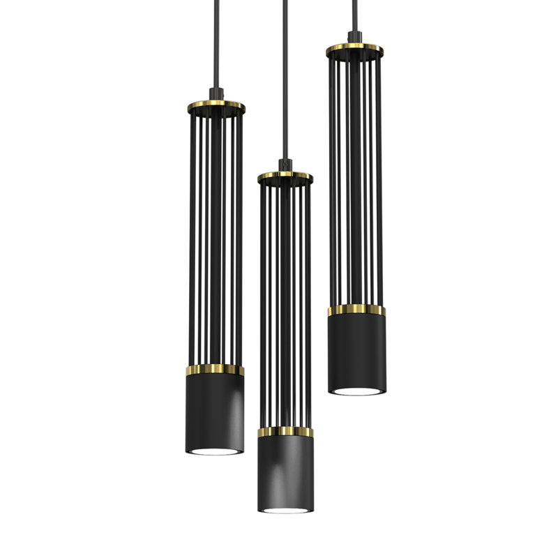 Bryahna 3 - Light Black Cluster Pendant