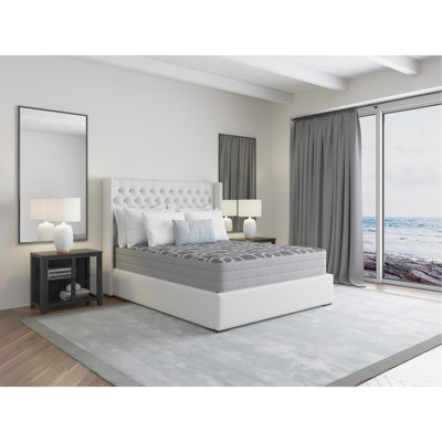 Très grand matelas de 10 po - Mousse à plateau lisse, sommeil ferme et frais avec housse de glace, graphite pour circulation d'air, base HD, confort ferme, durabilité en gel de cuivre, base