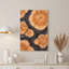 «Concentric Brown and Black Tree Ring Cross Sections», art mural sur toile-1826008972