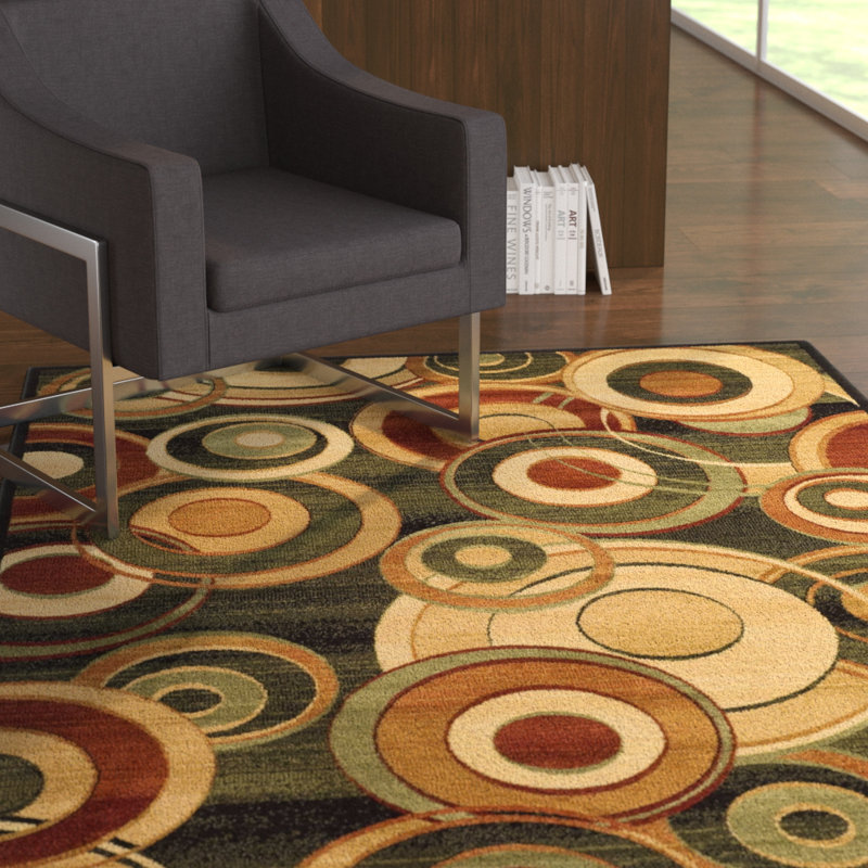 Amiee-Louise Performance Abstract Rug, Rectangle 6' x 9'
