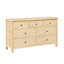 Commode 7 tiroirs avec miroir Natural