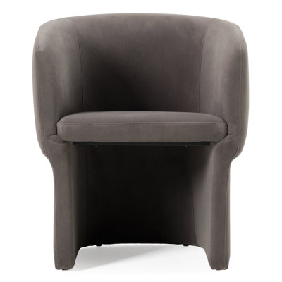 Chaise avec accoudoirs en velours Kiron