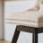  Leisure Style Swivel Velvet Bar Stools with Tufted, Wood Legs and Chrome Trim(Set of 2)-1767057014