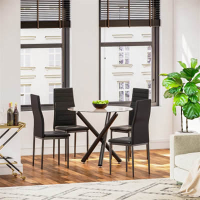 Caniesha 4 - Person Dining Set