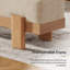 Linen Blend Upholstered Bench-1985124093