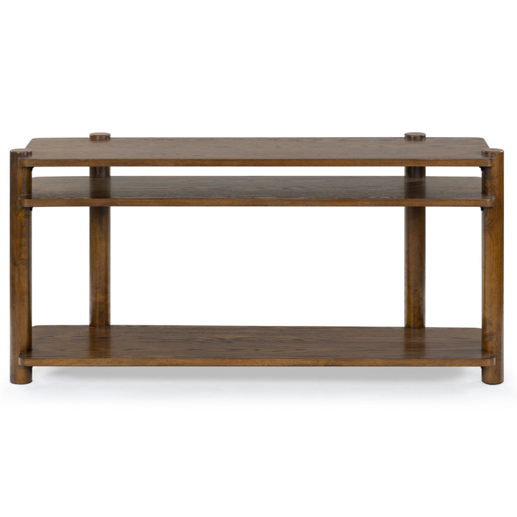 Hepburn 3 Shelf Wood Console Table