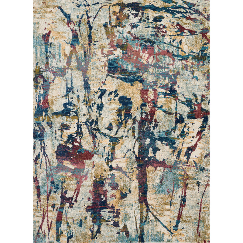 Prewett Abstract Indoor Rug, Rectangle 7'10" x 10'6"